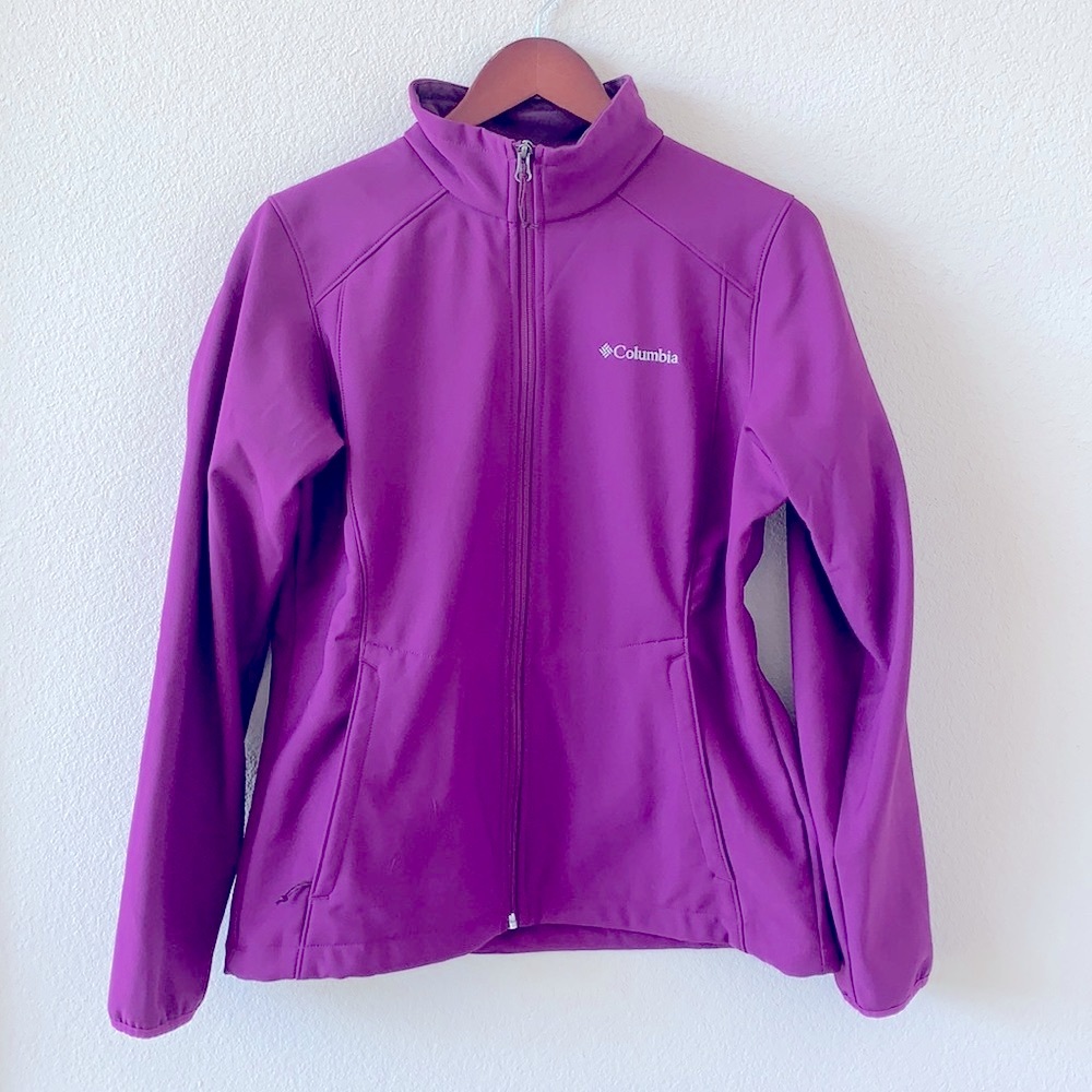 Columbia purple fleece lined jacket size M